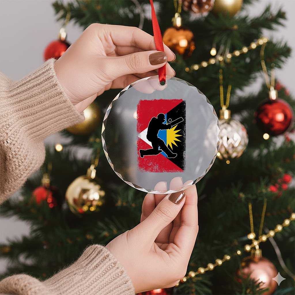 Antigua and Barbuda Cricket Crystal Glass Ornament Retro Vintage Sport Antiguan Flag West Indies Cricket Fan TS10 Print Your Wear