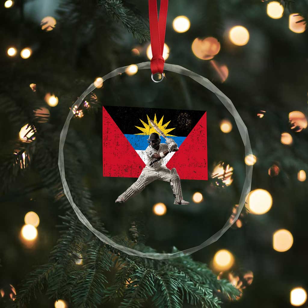 Antigua and Barbuda Cricket Crystal Glass Ornament Retro Vintage Sport Antiguan Flag West Indies Fan TS10 Print Your Wear