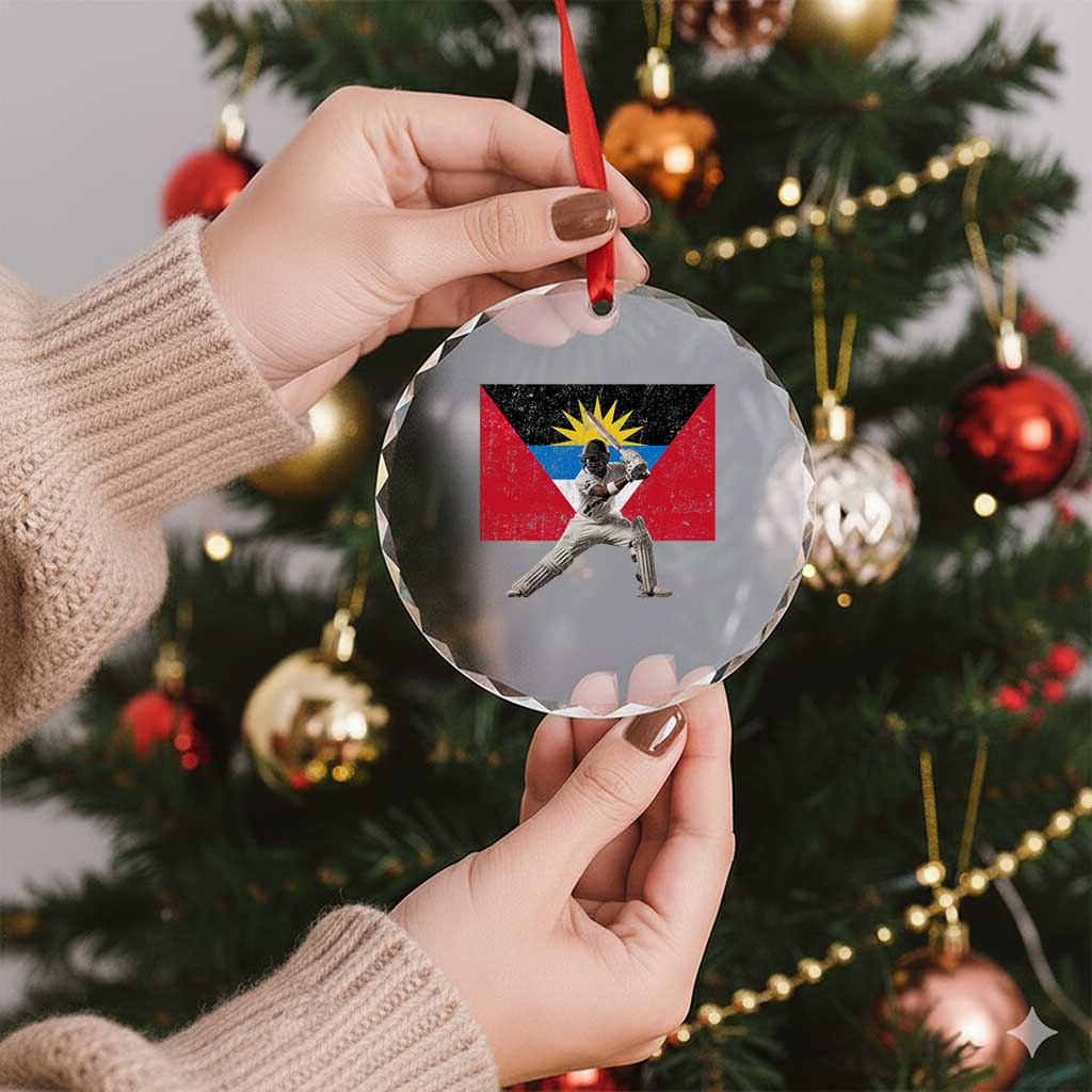 Antigua and Barbuda Cricket Crystal Glass Ornament Retro Vintage Sport Antiguan Flag West Indies Fan TS10 Print Your Wear