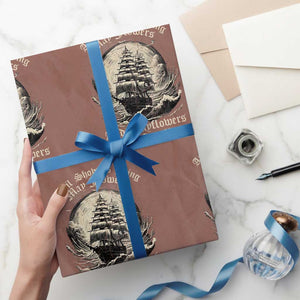April Showers Bring May Flowers And Mayflowers Bring Smallpox Wrapping Paper Roll History Lover TS11 Mocha Print Your Wear