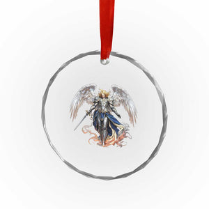 Archangel Saint Michael Warrior Crystal Glass Ornament Catholic Protection Gift TS12 Print Your Wear