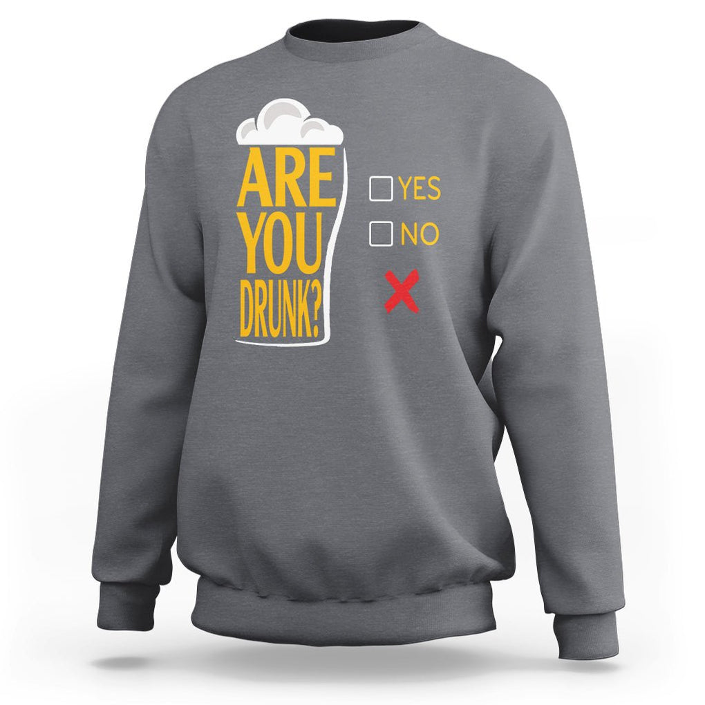 Are You Drunk? Funny Beer Lover Drinking Bar Party Sweatshirt TS09 Printyourwear