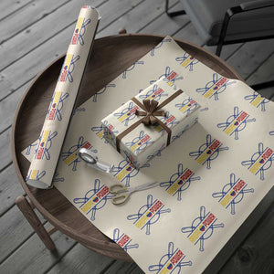 Arepa Power Baseball Crossed Bats Wrapping Paper Roll Funny Venezuelan Pride Gift for Latino Sports Fans TS02 Beige Print Your Wear