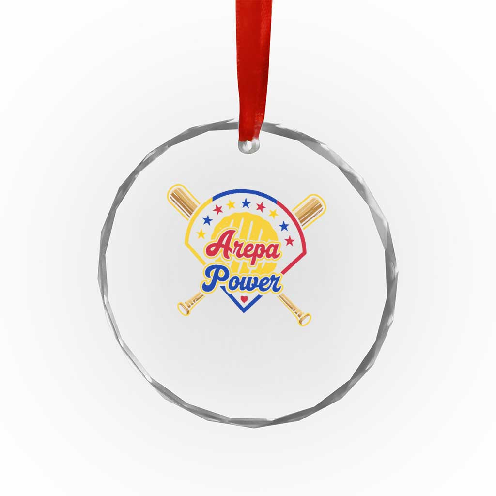 Arepa Power Venezuela Baseball Lover Crystal Glass Ornament Venezuelan Pride TS11 Print Your Wear