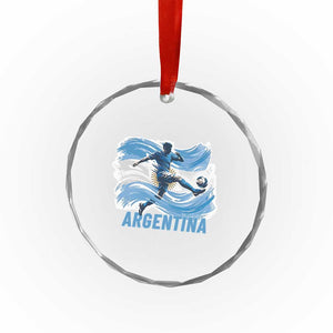 Argentina Soccer Fan Argentinian Flag Patriotic Sports Crystal Glass Ornament TS14 Print Your Wear
