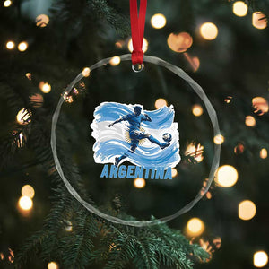 Argentina Soccer Fan Argentinian Flag Patriotic Sports Crystal Glass Ornament TS14 Print Your Wear