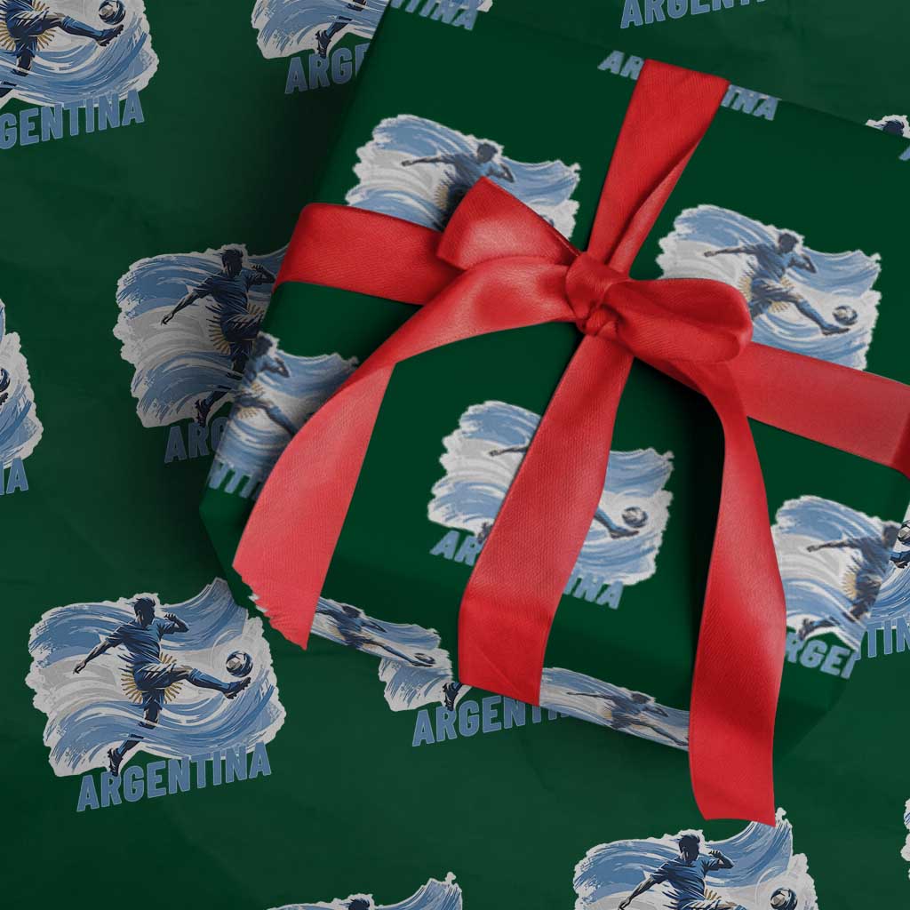 Argentina Soccer Fan Argentinian Flag Patriotic Sports Wrapping Paper Roll TS14 Green Print Your Wear