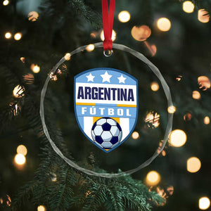 Argentina Soccer Football Crystal Glass Ornament Argentinian Football Game Day Supporter TS14 Print Your Wear