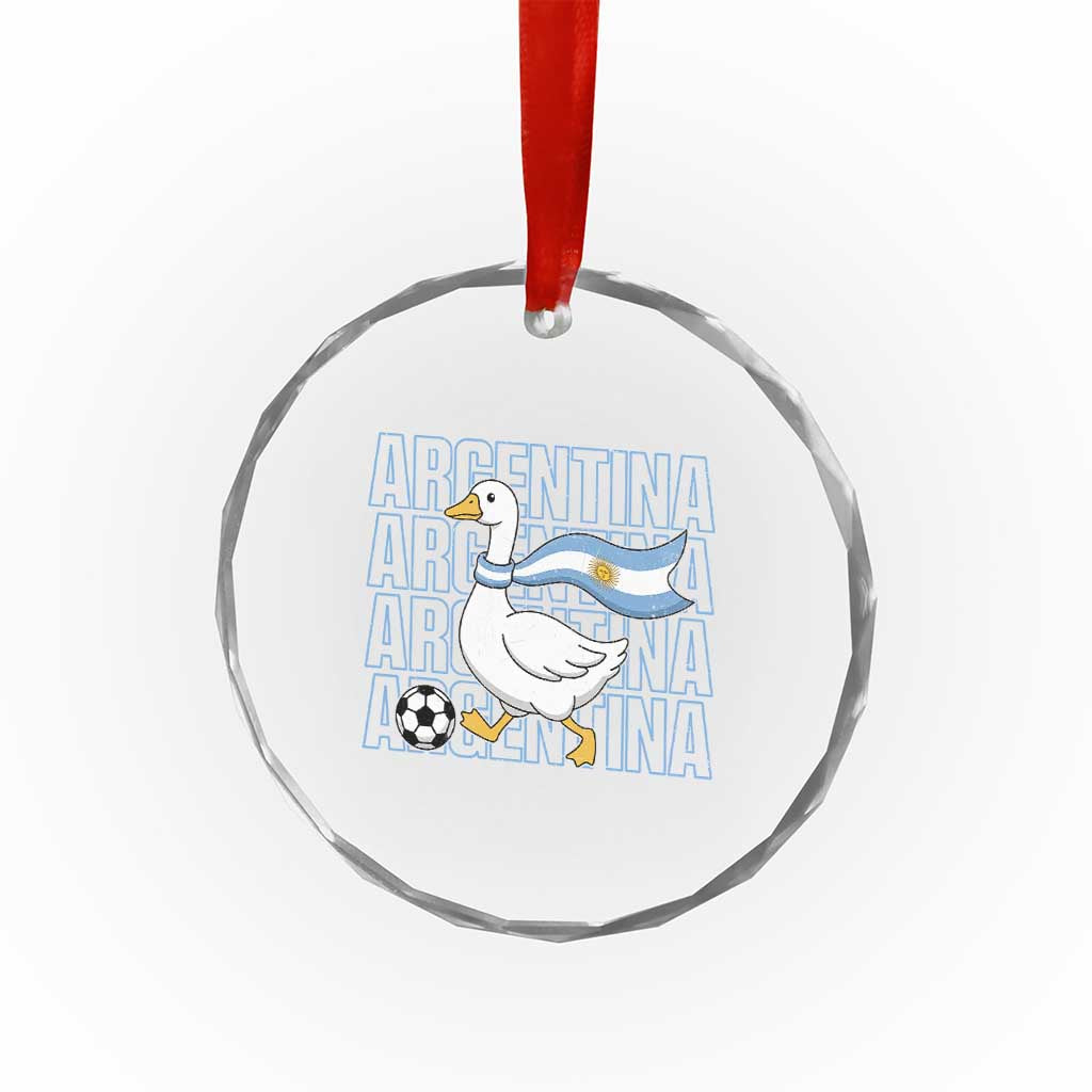 Argentina Soccer Football Crystal Glass Ornament Silly Goose Argentinian Flag Fan Supporter TS14 Print Your Wear
