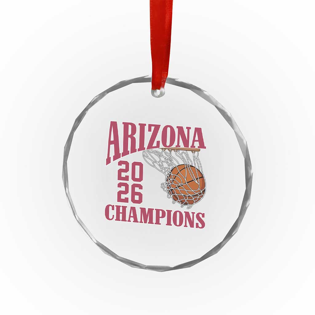 Arizona Champions Crystal Glass Ornament Gift For Basketball Fan TS12 Print Your Wear