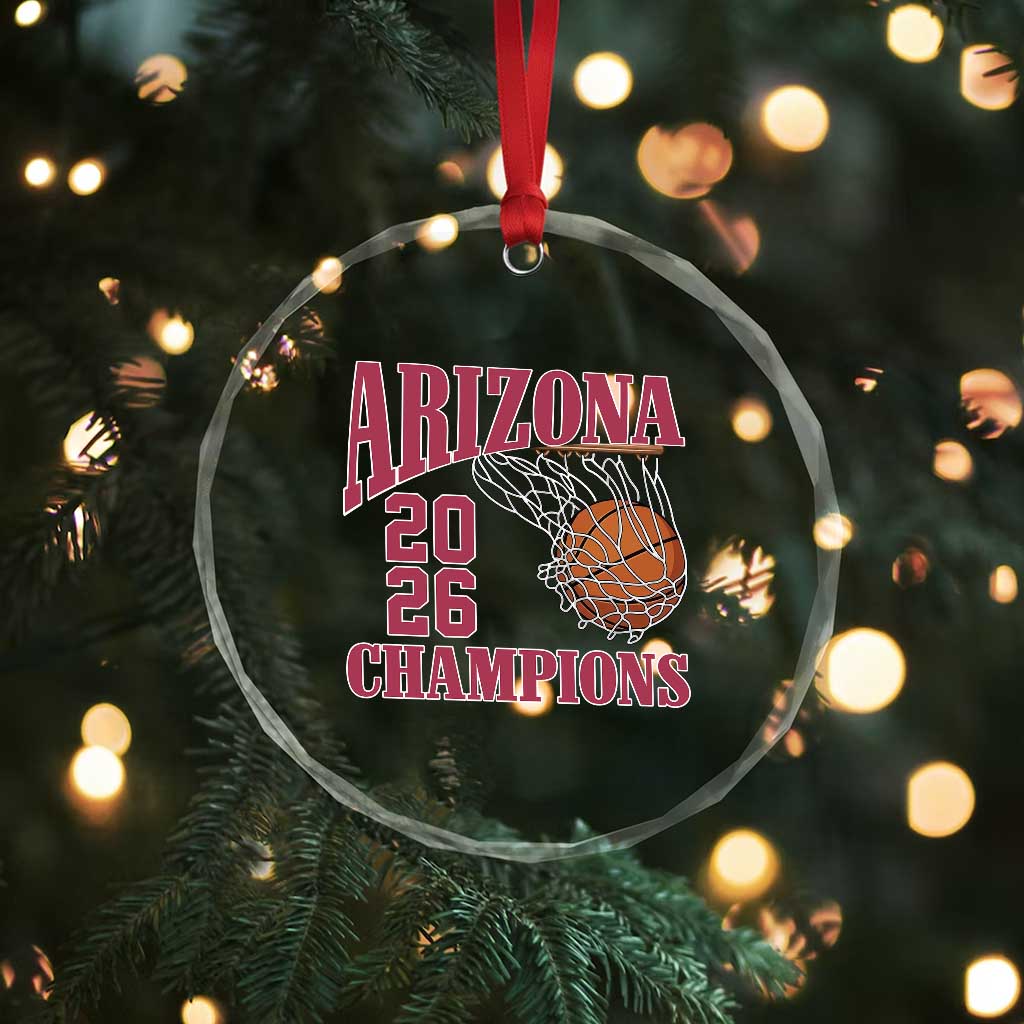 Arizona Champions Crystal Glass Ornament Gift For Basketball Fan TS12 Print Your Wear