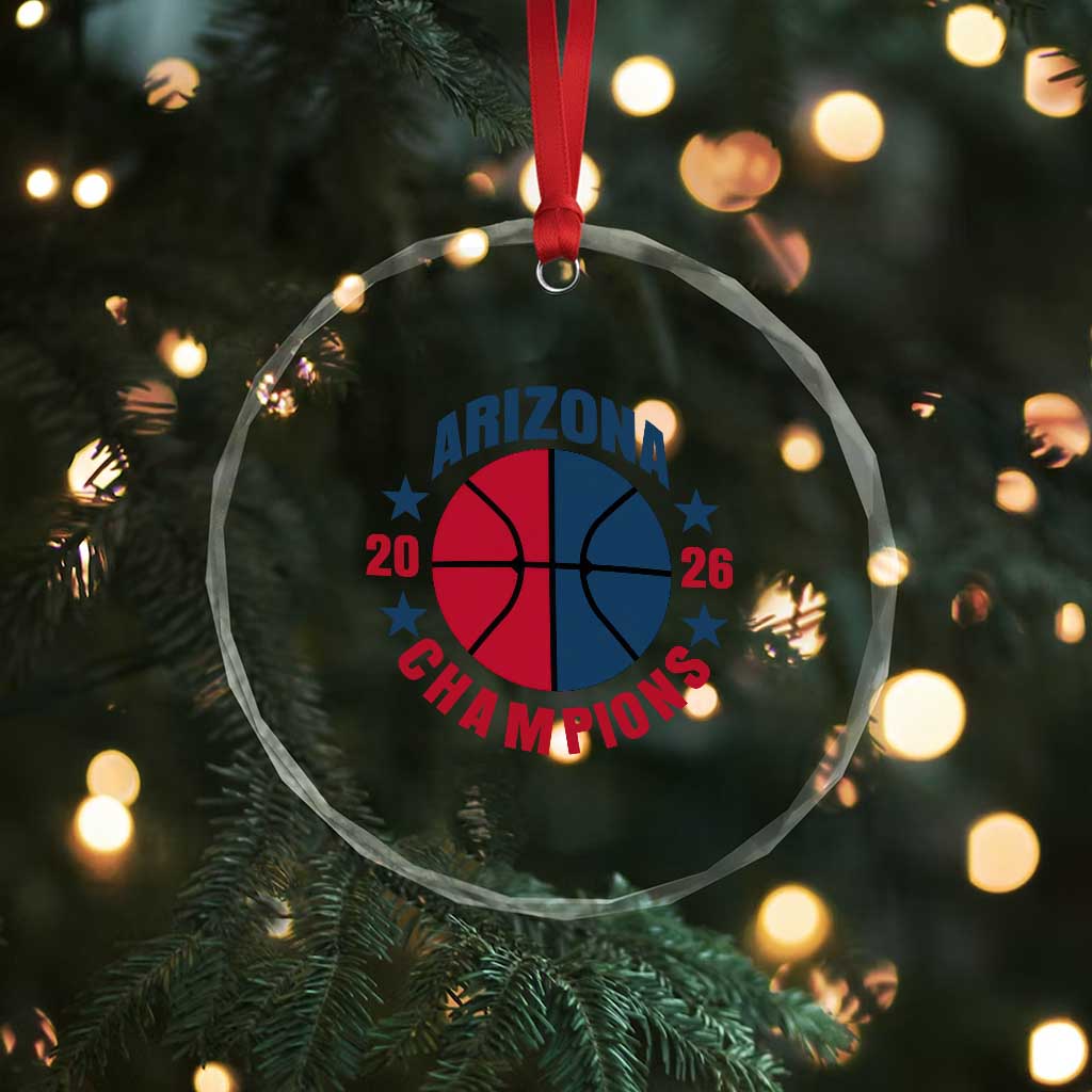 Arizona Champions Pride Crystal Glass Ornament Professional Basketball Fan Gift TS12 Print Your Wear