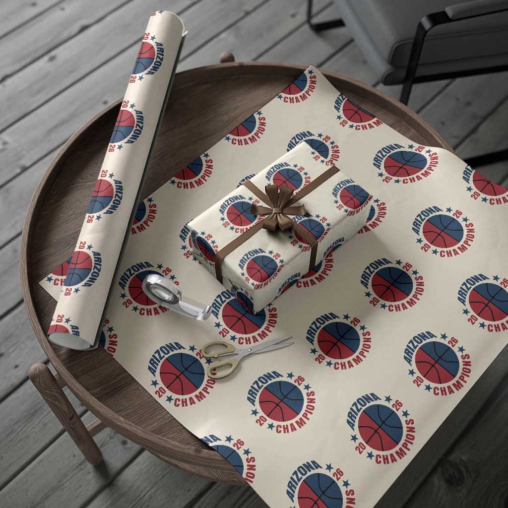 Arizona Champions Pride Wrapping Paper Roll Professional Basketball Fan Gift TS12 Beige Print Your Wear