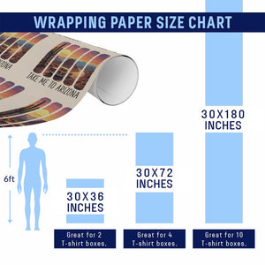 Arizona Desert Cactus Western Adventure Wrapping Paper Roll Take Me To AZ TS12 Print Your Wear