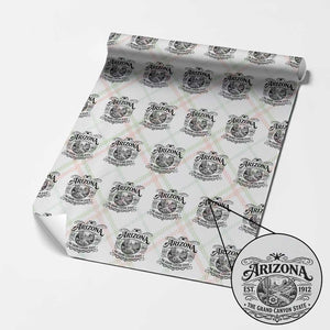 Arizona Desert Wanderlust Wrapping Paper Roll Vintage Grand Canyon State Est 1912 TS12 Christmas Plaid Print Your Wear