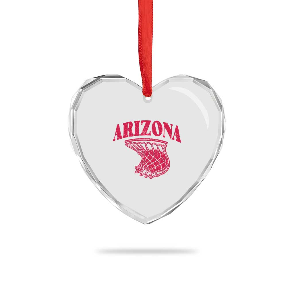 Arizona Fan Heart Crystal Glass Ornament Southwest Basketball Sports Lover TS12 Print Your Wear
