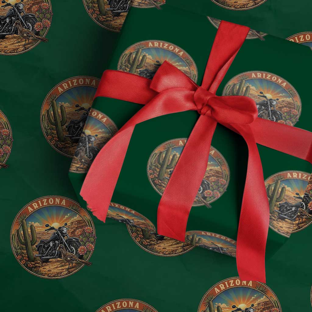 Arizona Pride Wrapping Paper Roll Adventure Scenic Journey Southwest USA TS12 Green Print Your Wear