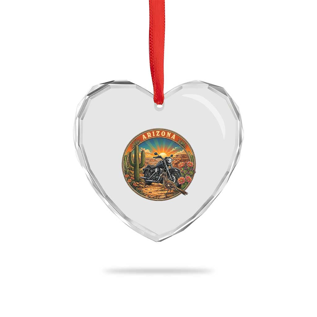 Arizona Pride Heart Crystal Glass Ornament Adventure Scenic Journey Southwest USA TS12 Print Your Wear