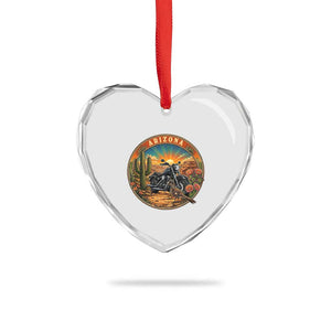 Arizona Pride Heart Crystal Glass Ornament Adventure Scenic Journey Southwest USA TS12 Print Your Wear