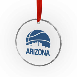 Arizona Skyline Pride Crystal Glass Ornament Gift For Basketball Fan TS12 Print Your Wear