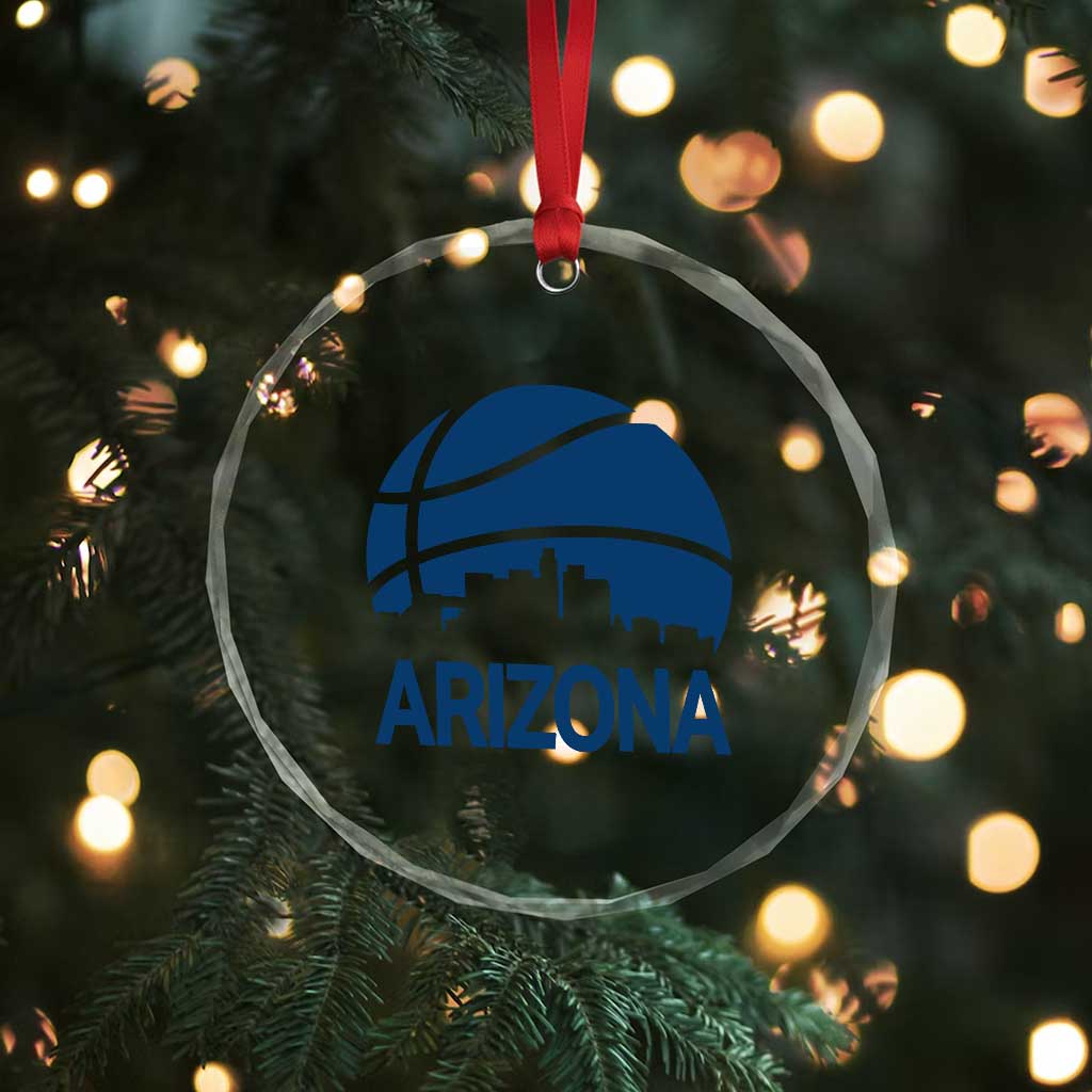 Arizona Skyline Pride Crystal Glass Ornament Gift For Basketball Fan TS12 Print Your Wear