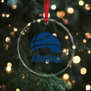 Arizona Skyline Pride Crystal Glass Ornament Gift For Basketball Fan TS12 Print Your Wear
