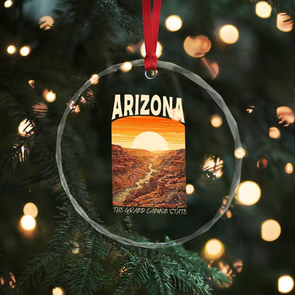 Arizona Souvenir Grand Canyon State Crystal Glass Ornament Saguaro Cactus Road Trip TS12 Print Your Wear
