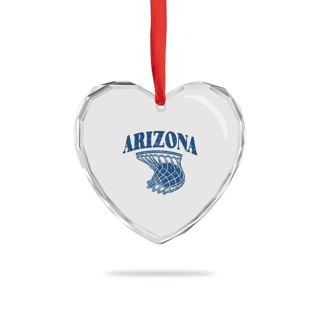 Arizona State Hoops Fan Gift Heart Crystal Glass Ornament Basketball Lover TS12 Print Your Wear