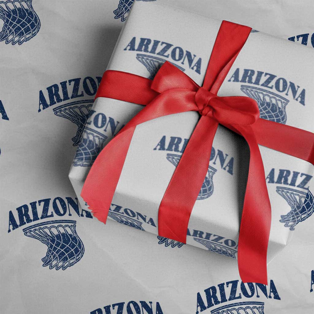 Arizona State Hoops Fan Gift Wrapping Paper Roll Basketball Lover TS12 White Print Your Wear