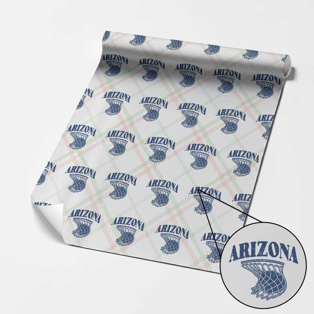 Arizona State Hoops Fan Gift Wrapping Paper Roll Basketball Lover TS12 Christmas Plaid Print Your Wear