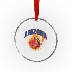Arizona State Pride Crystal Glass Ornament Flaming Basketball Coach Gift TS12 Print Your Wear