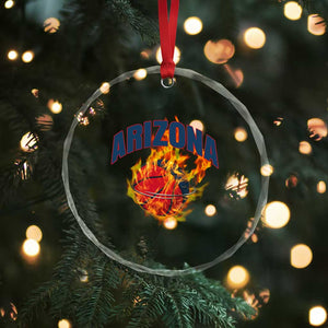 Arizona State Pride Crystal Glass Ornament Flaming Basketball Coach Gift TS12 Print Your Wear