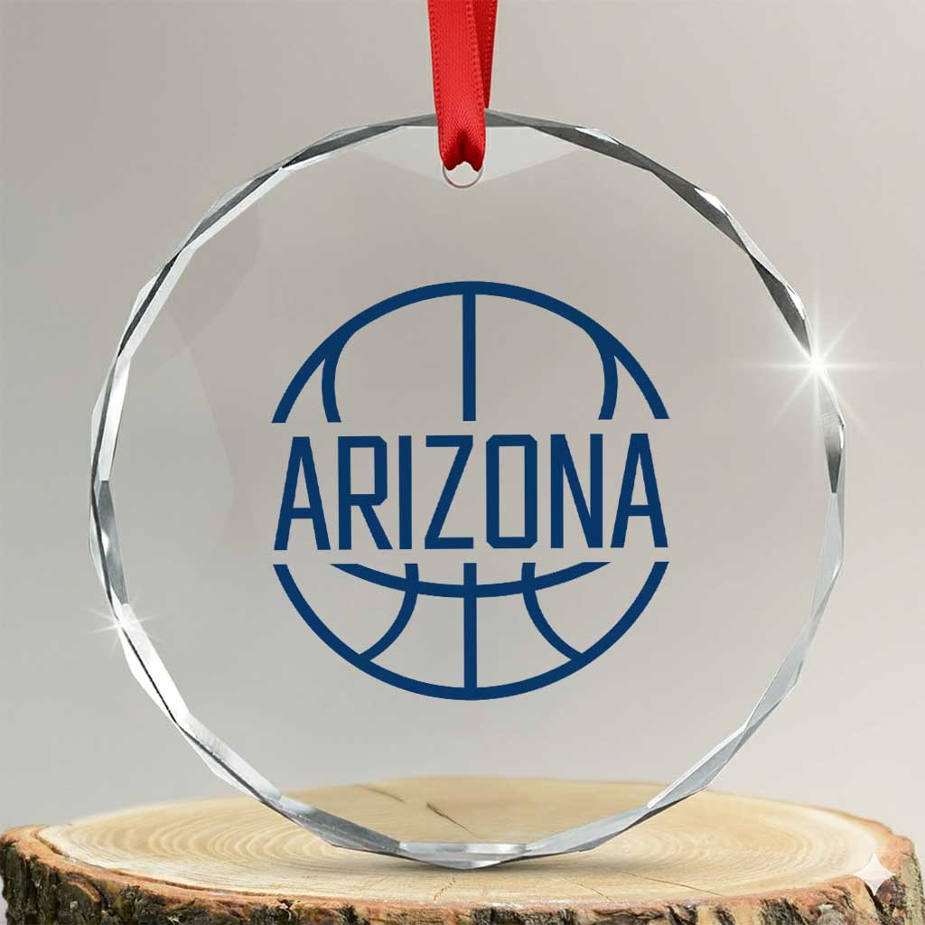 Arizona State Pride Crystal Glass Ornament Grand Canyon State Basketball Gift TS12 Transparent Glass 3'' Circle Print Your Wear