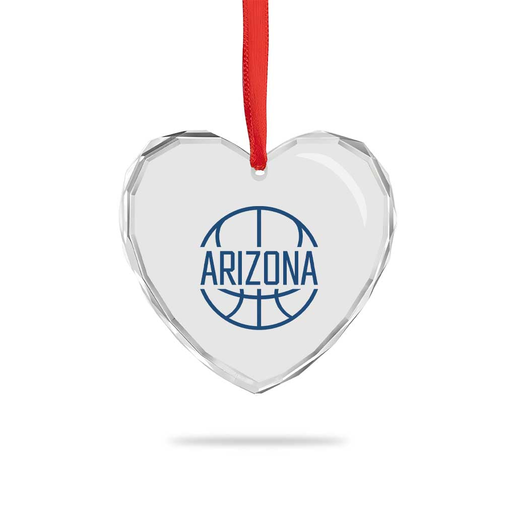 Arizona State Pride Heart Crystal Glass Ornament Grand Canyon State Basketball Gift TS12 Print Your Wear