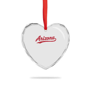 Arizona Varsity Script Classic Sports Jersey Style Heart Crystal Glass Ornament TS11 Print Your Wear