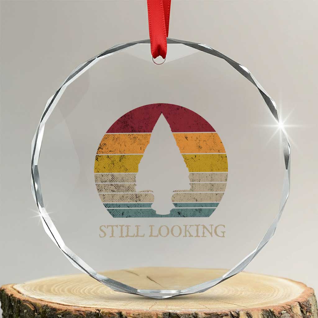 Arrowhead Hunter Native American Crystal Glass Ornament Ancient Artifacts Relic Hunting Vintage Sunset TS14 Transparent Glass 3'' Circle Print Your Wear