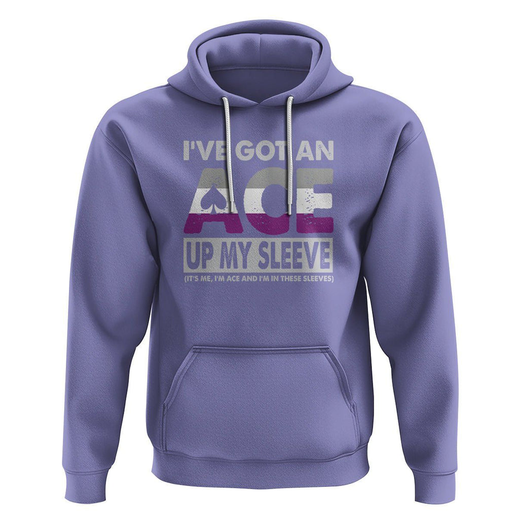 Asexual Hoodie It's Me I'm ACE And I'm In These Sleeves Asexuality LGBTQ TS09 Violet Printyourwear