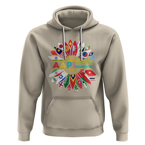 AAPI Heritage Month Hoodie Asian American And Pacific Islander Flags Sunflower Unity TS02 Sand Printyourwear