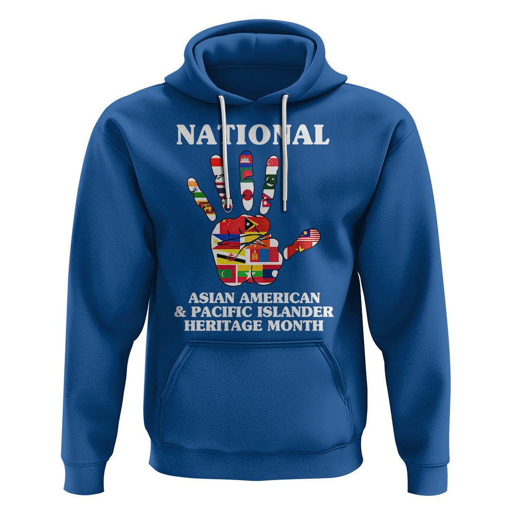 Asian American Hoodie Asian American And Pacific Islander Heritage Month Hand TS02 Royal Blue Printyourwear