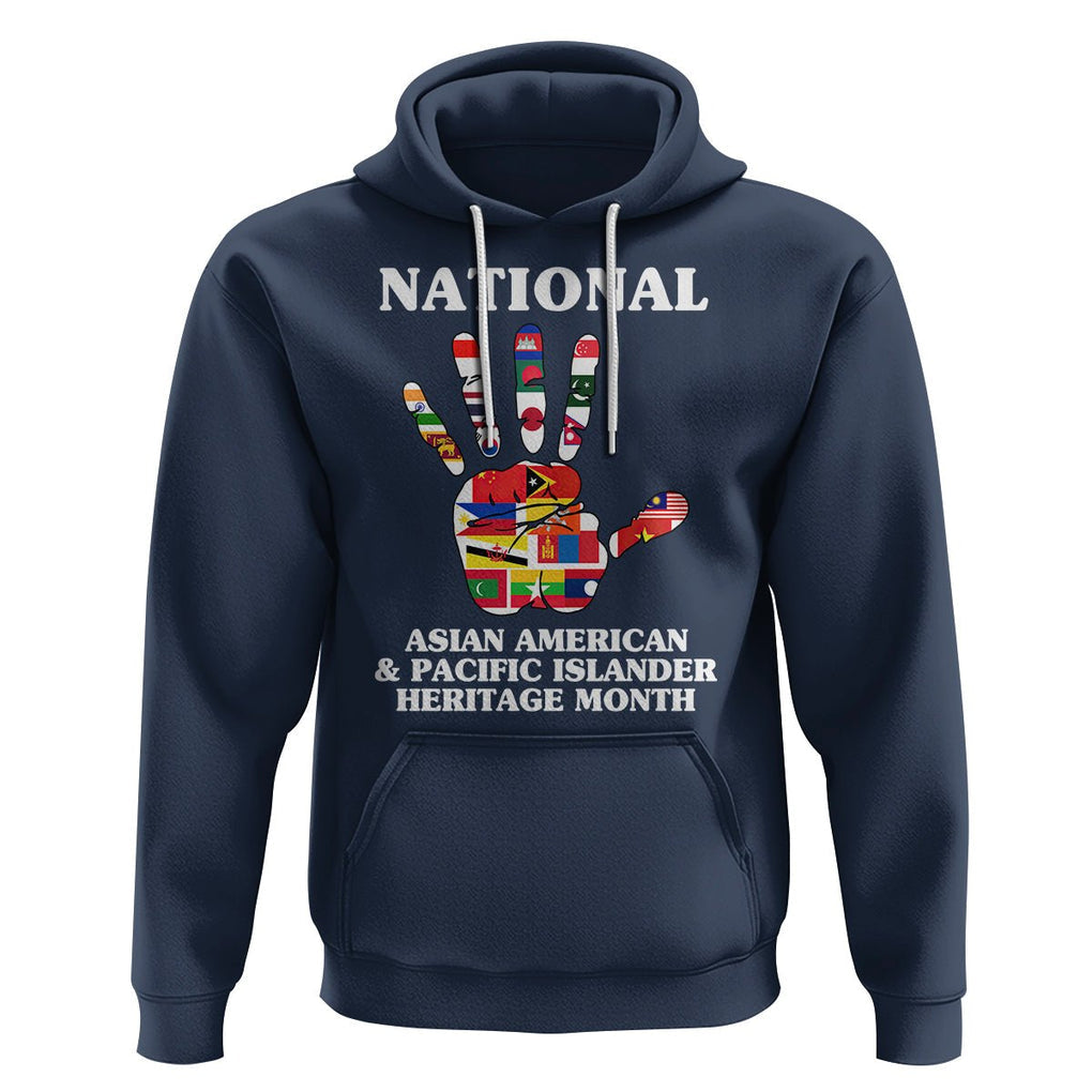Asian American Hoodie Asian American And Pacific Islander Heritage Month Hand TS02 Navy Printyourwear