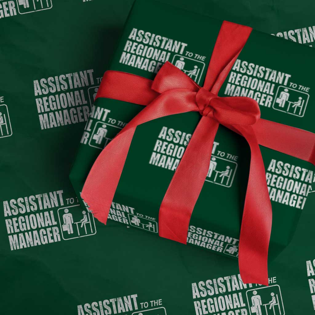 Assistant To The Regional Manager Wrapping Paper Roll Funny Dad Baby Matching TS11 Green Print Your Wear