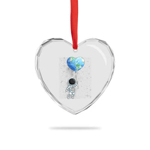 Astronaut Protect The Planet Heart Crystal Glass Ornament Earth Day Gift TS12 Print Your Wear