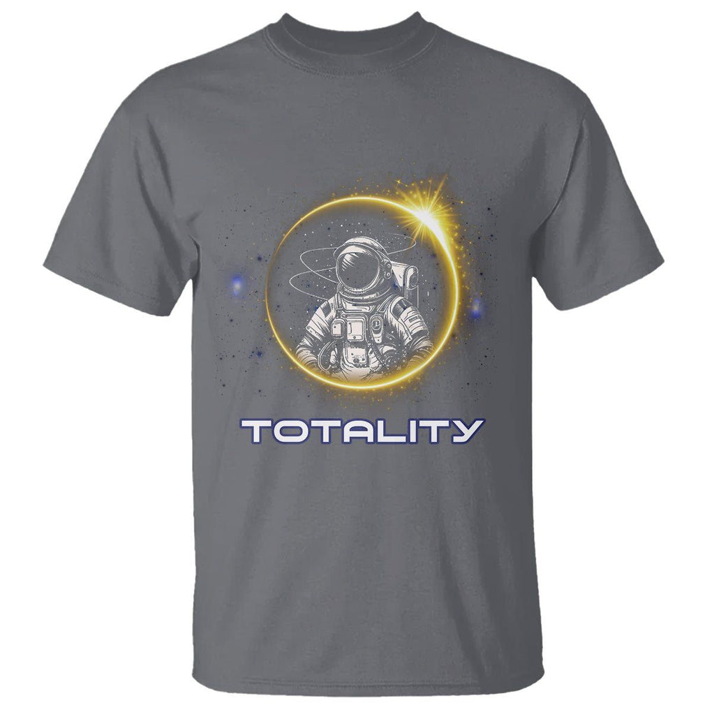 Astronaut Total Solar Eclipse T Shirt Totality Astronomy Lover TS02 Charcoal Printyourwear