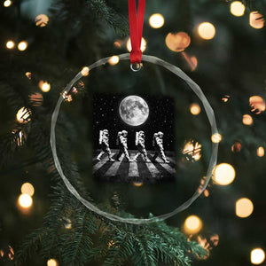 Astronauts Walking In Space Galaxy Moon Planet Crystal Glass Ornament TS11 Print Your Wear