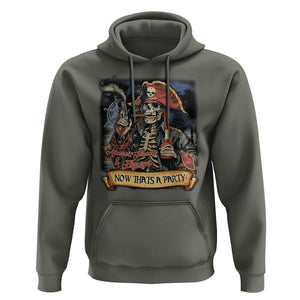 ATF Alcohol Tobacco Firearms Now That's A Party Hoodie TS09 Military Green Print Your Wear
