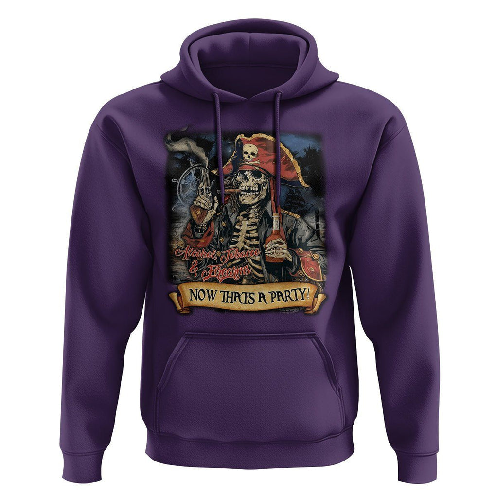 ATF Alcohol Tobacco Firearms Now That's A Party Hoodie TS09 Purple Print Your Wear