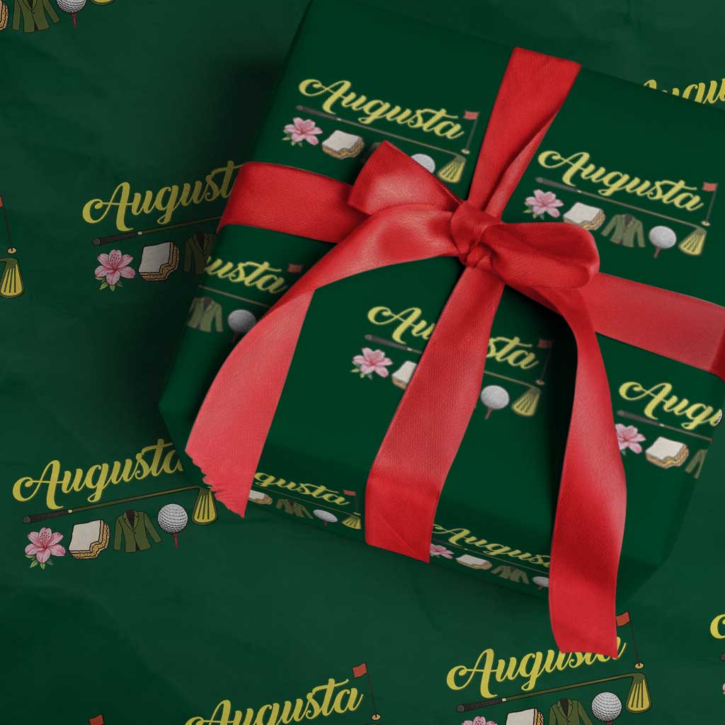 Augusta Georgia Golf Traditions Vintage Wrapping Paper Roll Pimento Cheese Southern Golfing Fan TS10 Green Print Your Wear