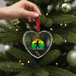 Aur Naur Bigfoot Meme Heart Crystal Glass Ornament Funny Sasquatch Sarcastic Oh No Australian Accent TS14 Print Your Wear