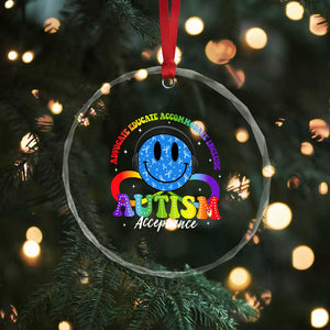 Autism Acceptance Crystal Glass Ornament Acceptance Special Education Teacher Kids TS14 Print Your Wear