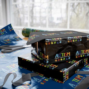 Autism Acceptance Wrapping Paper Roll Accept Understand Love Special Education Teacher Gift TS14 Black Print Your Wear